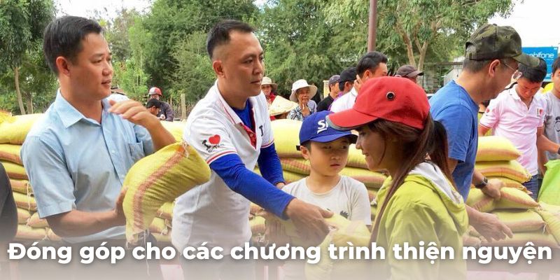 Đóng góp cho các chương trình thiện nguyện của Thabet và CEO Đặng